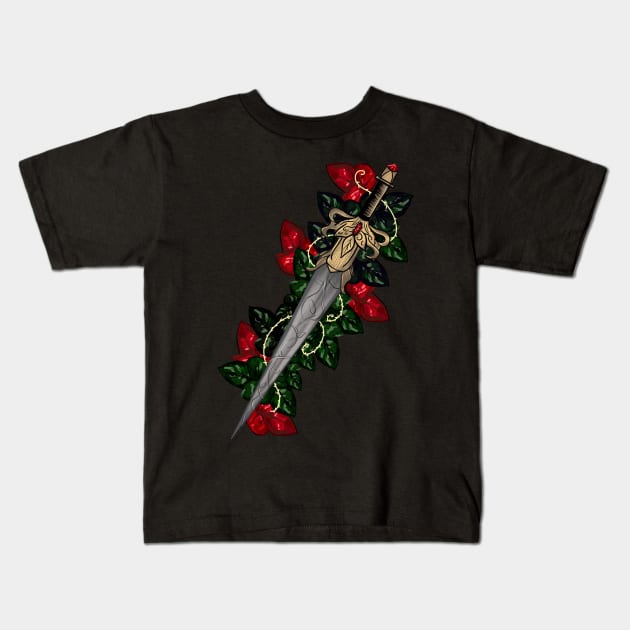 Wolven Dagger - From Blood and Ash Kids T-Shirt by Sophie Elaina